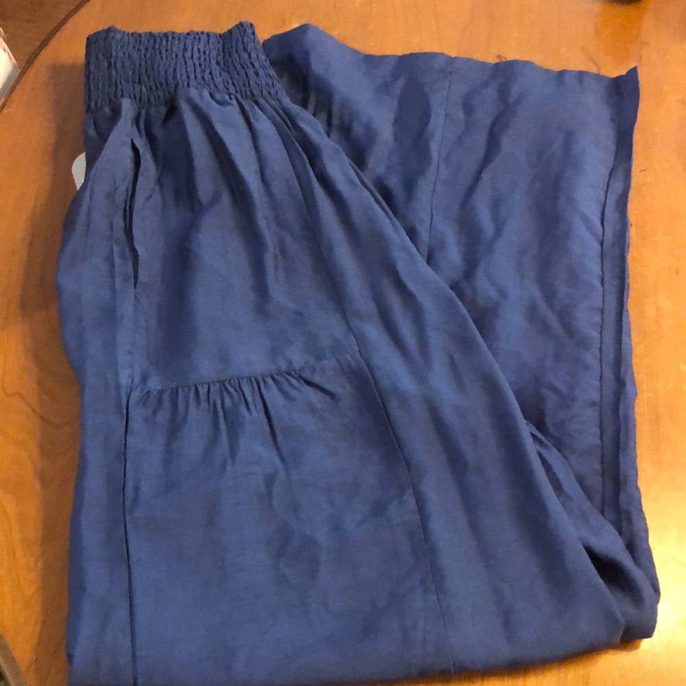 Women's Wide Leg Pants in Blue